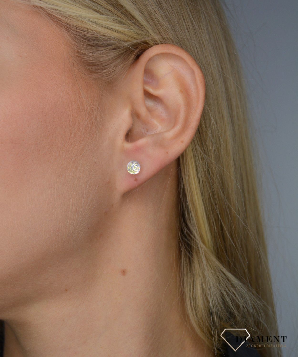 Kolczyki szkło weneckie przeźroczyste błyszczące Murano 14.jpg